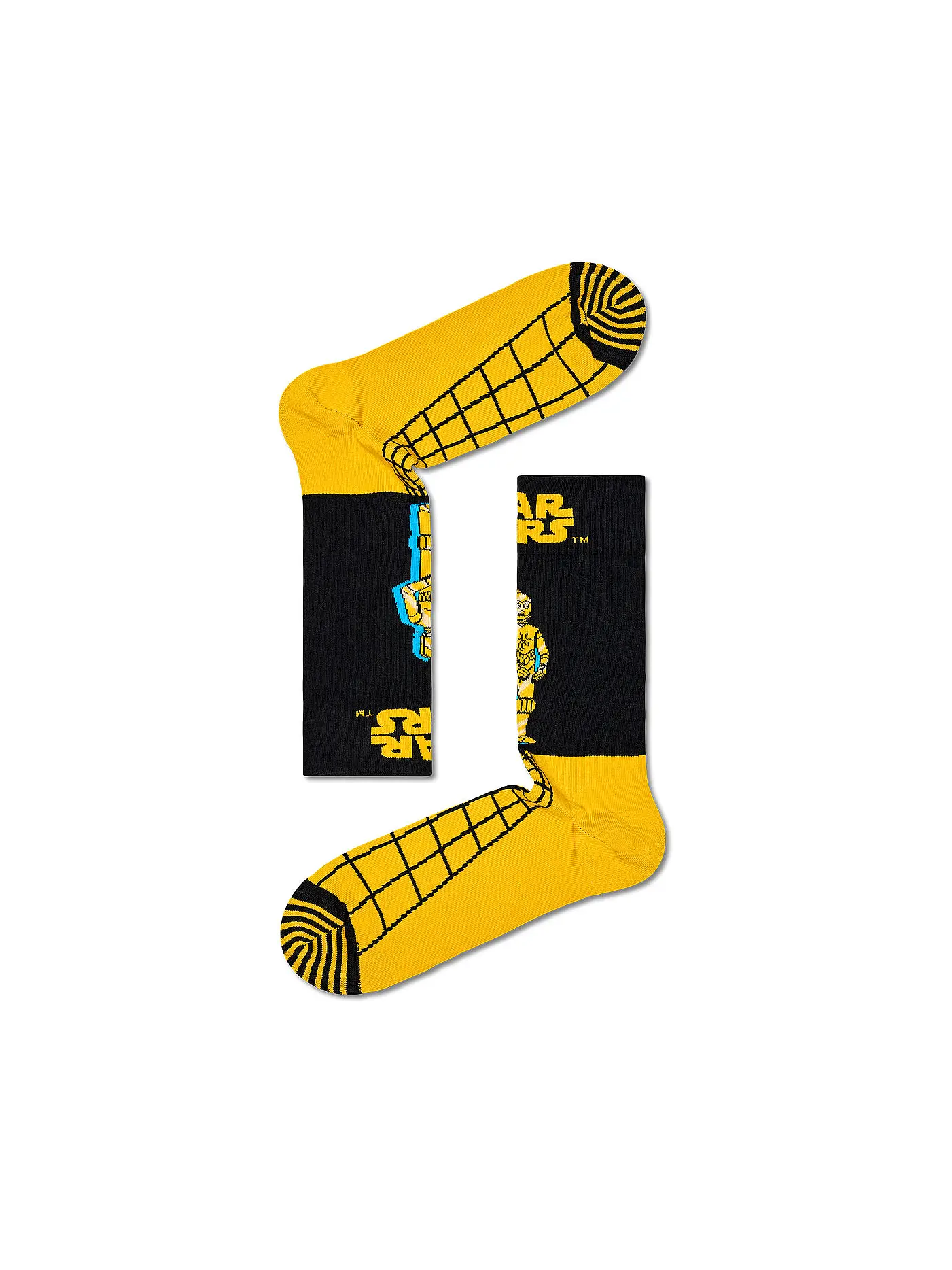 HAPPY SOCKS | Damen Socken 36-40 STAR WARS C-3PO dark yellow | 